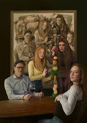schilderij familieportret portretschilder sylvie overheul